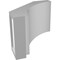 Ekena Millwork 5 1/2-in. W x 8-in. D x 8-in. H Imperial Architectural Grade PVC Knee Brace BRCP055X08X08IMP - alternate 3